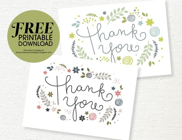 Pin On Gifts Intended For Free Printable Thank You Card Template