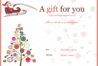 Pin On Gifts Regarding Quality Merry Christmas Gift Certificate Templates