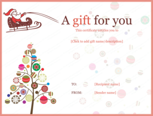 Pin On Gifts Regarding Quality Merry Christmas Gift Certificate Templates