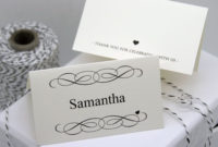 Pin On Homecoming Ideas Within Place Card Setting Template