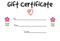 Pin On Kids Homemade Gifts For Grandparents Pertaining To Homemade Gift Certificate Template
