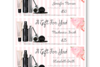 Pin On Mary Kay For Mary Kay Gift Certificate Template