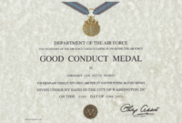 Pin On Menu Template With Printable Army Good Conduct Medal Certificate Template