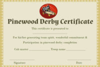 Pin On Pinewood Derby Certificate Template Throughout Pinewood Derby Certificate Template