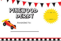 Pin On Scouts Pertaining To Pinewood Derby Certificate Template