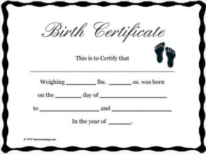 Pin On Snicker Within Free Editable Birth Certificate Template