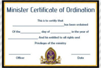 Pin On Spiritual Art With Professional Free Ordination Certificate Template