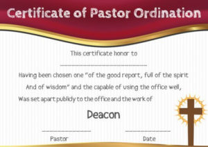 Pin On Templates For Printable Ordination Certificate Templates