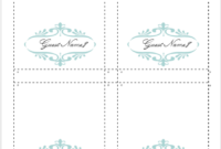 Pin On Wedding Inside Fold Over Place Card Template
