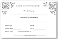 Pinget Certificate Templates On Beautiful Printable Gift Within Professional Black And White Gift Certificate Template Free