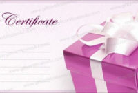 Pink Box Gift Certificate Template Giftcertificates4U In 11+ Pink Gift Certificate Template