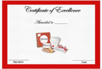 Pizza Themed Award Certificates | Certificate Templates With 11+ Pizza Gift Certificate Template
