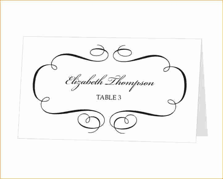 Place Card Template Free Download Fresh Place Cards Template Pertaining To Quality Table Place Card Template Free Download