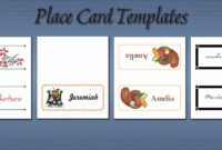 Place Cards Template 6 Per Sheet Best Of Free Place Card Inside Free Place Card Templates 6 Per Page