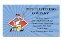 Plaster Masonry Worker Cartoon Business Card | Zazzle With Plastering Business Cards Templates