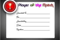 Player Of The Day Certificate Template 10 In 2020 Inside Player Of The Day Certificate Template