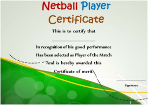 Player Of The Day Certificate Template 5 In 2020 With Regard To Best Player Of The Day Certificate Template