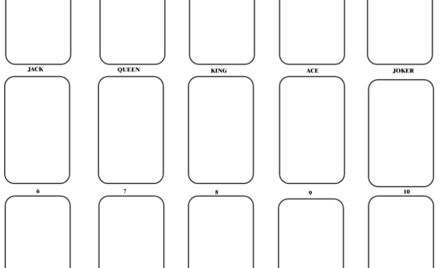 Playing Card Templates Free Download | Printable Playing Within Playing Card Design Template