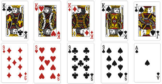 Playing Card Vector Template With Playing Card Design Template