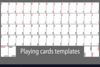 Playing Cards Template Set Royalty Free Vector Image Inside Deck Of Cards Template