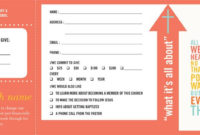 Pledge And Welcome Cards Church Offering Envelopesone In Church Pledge Card Template