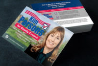 Political Push Cards Pocket Sized Campaign Sign | Printplace Throughout Push Card Template