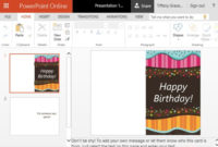 Powerpoint Greeting Card Template | The Highest Quality Within Quality Greeting Card Template Powerpoint