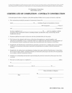 Practical Completion Certificate Template Jct (11 In Practical Completion Certificate Template Jct