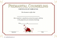Premarital Counseling Certificate Of Completion Template (3 In Premarital Counseling Certificate Of Completion Template