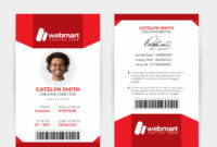 Premium Psd | Employee Id Card Pertaining To Printable Sample Of Id Card Template