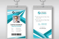 Premium Vector | Abstract Corporate Id Card Design Template For Professional Company Id Card Design Template