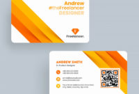 Premium Vector | Andrew Freelance Designer Business Card Throughout Printable Freelance Business Card Template