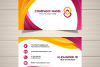Premium Vector | Business Card Template In Free Buisness Card Template