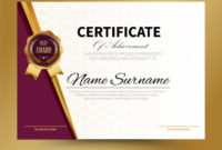 Premium Vector | Certificate Template Design A4 Size Pertaining To Quality Certificate Template Size