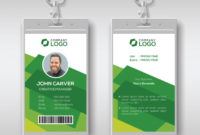 Premium Vector | Creative Id Card Template With Abstract Throughout Professional Conference Id Card Template