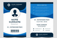 Premium Vector | Id Card Template Inside Work Id Card Template
