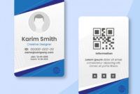 Premium Vector | Id Card Template Within Id Card Design Template Psd Free Download