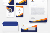Premium Vector | Modern Business Card With Letterhead And Intended For Quality Business Card Letterhead Envelope Template