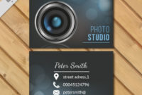 Premium Vector | Photo Studio Business Card In Photography Business Card Templates Free Download