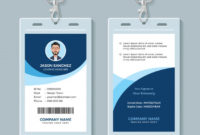 Premium Vector | Simple And Clean Employee Id Card Design For Company Id Card Design Template