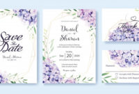 Premium Vector | Wedding Invitation Card Template Inside Professional Church Wedding Invitation Card Template