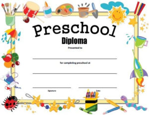 Preschool Diploma Free Printable | Kindergarten Graduation Throughout Best Preschool Graduation Certificate Template Free
