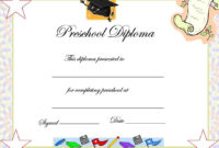 Preschool Graduation Certificate Template | Graduation Pertaining To Best Preschool Graduation Certificate Template Free