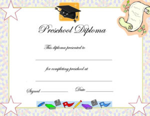 Preschool Graduation Certificate Template | Graduation Pertaining To Best Preschool Graduation Certificate Template Free