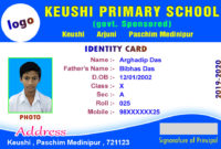 Primary School Id Card Psd Regarding College Id Card Template Psd
