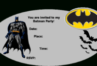 Print Instructions Batman Party Decorations Batman S Main Pertaining To Printable Batman Birthday Card Template