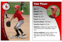 Printable Baseball Card Template Unique Free Baseball Card Throughout Printable Custom Baseball Cards Template