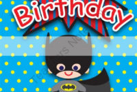 Printable Clipart Digital Pdf File Superhero 5 X 7 Inch With Superhero Birthday Card Template