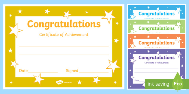Printable Congratulations Certificate Template Regarding Quality Classroom Certificates Templates