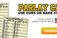 Printable Custom Parlay Cards Parlay Cards Now Intended For Football Betting Card Template